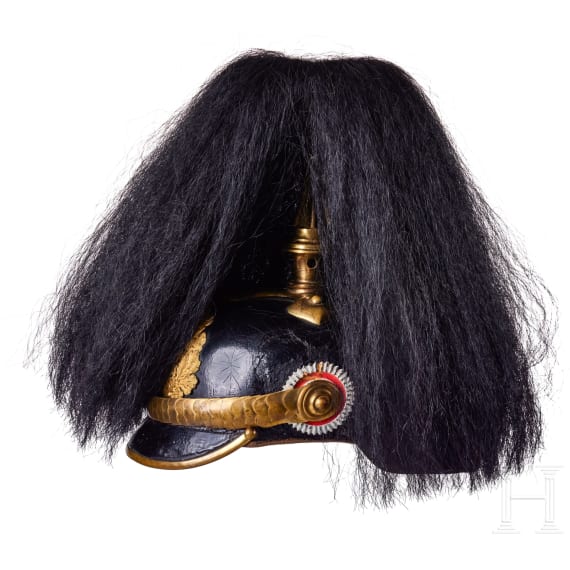 Helm f&uuml;r einen Offizier der hessischen Infanterie