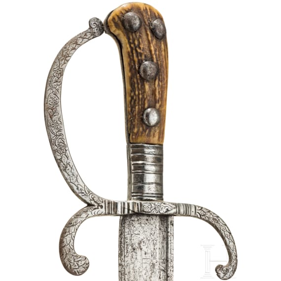 A German hunting sword, 2nd half of the 17th century