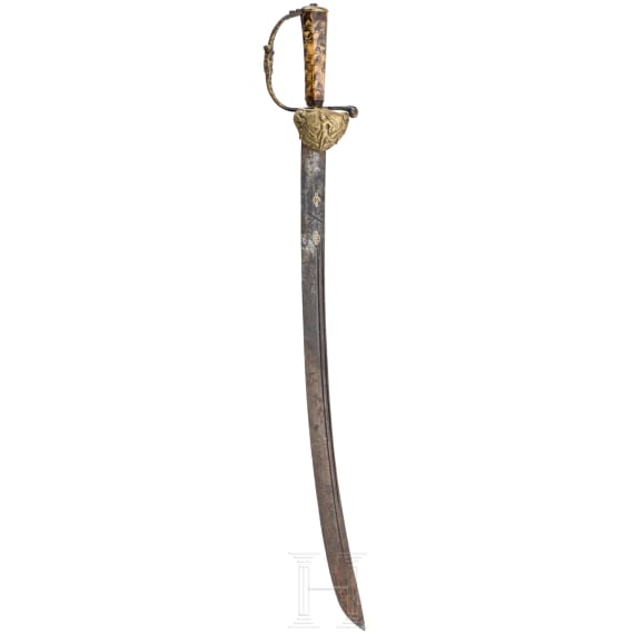 A small German hunting saber, mid-18th century