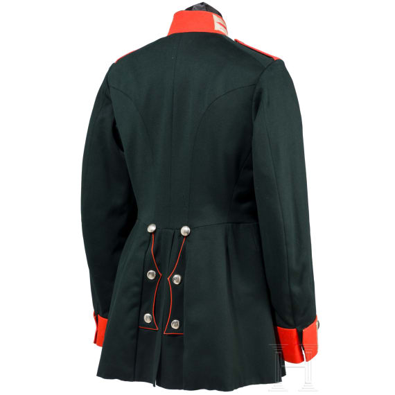 A tunic for enlisted men in the Guard Dragoon Regiment (1st Grand Ducal Hessian) No. 23, circa 1900