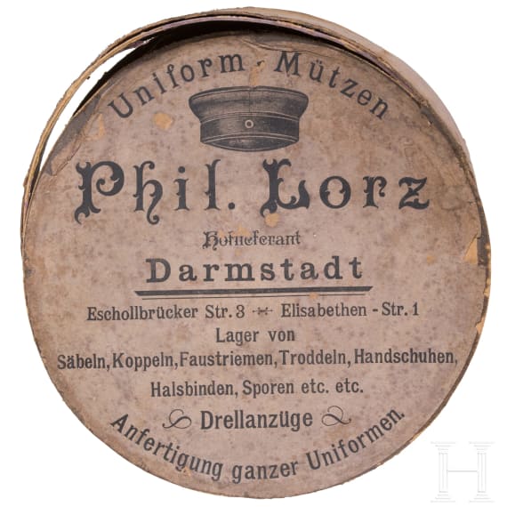 A visor cap for members of the Hessian infantry, circa 1900