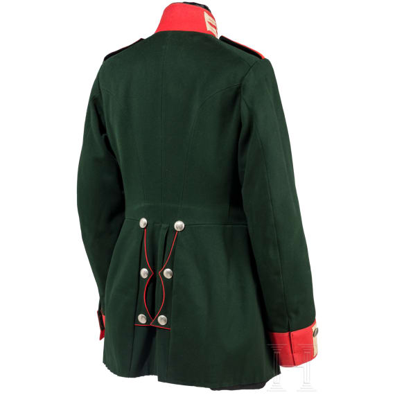 A tunic for enlisted men in the Guard Dragoon Regiment (1st Grand Ducal Hessian) No. 23, circa 1900