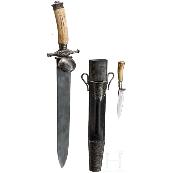 A German hunting hanger, circa 1830