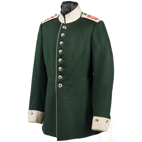 A tunic for enlisted men in the Life Guard Dragoon Regiment No. 24, circa 1900