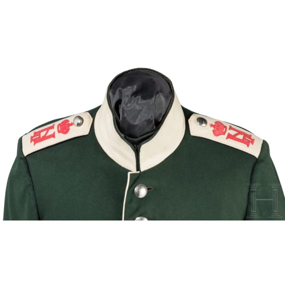 A tunic for enlisted men in the Life Guard Dragoon Regiment No. 24, circa 1900