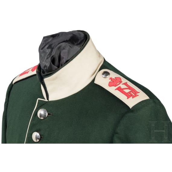 A tunic for enlisted men in the Life Guard Dragoon Regiment No. 24, circa 1900