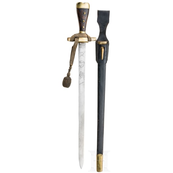 A long hunting hanger, European, 18th/19th century