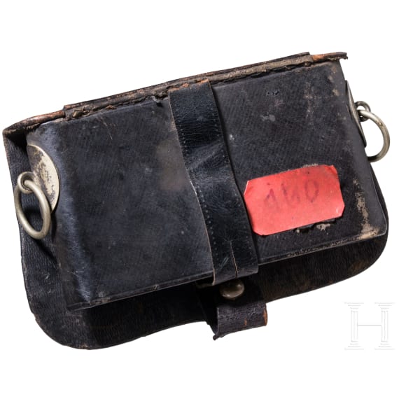 An interim cartouche box and bandelier for officers of the Hessian cavalry, circa 1900