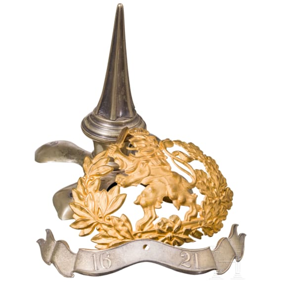 A collection of Hessian metal insignias, circa 1900