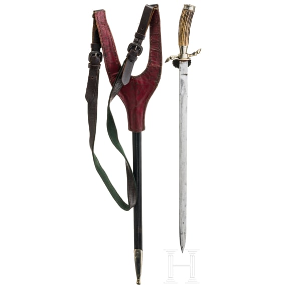 Three hunting hangers, Solingen, second half of the 20th century