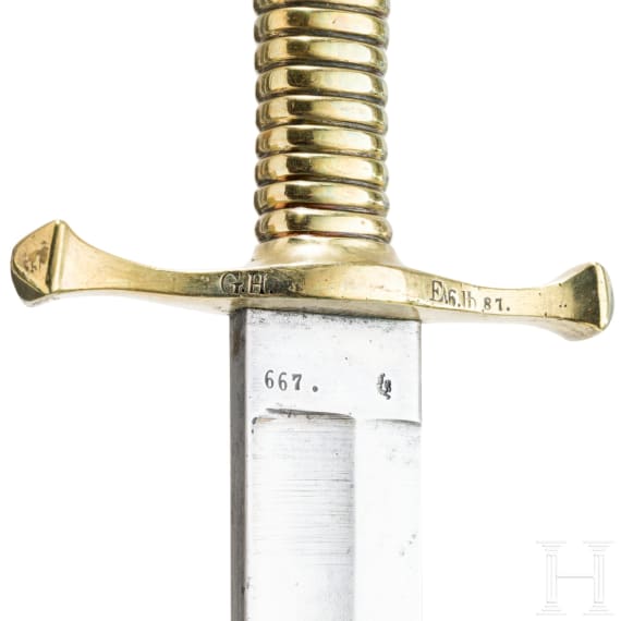 A Hessian artillery fascine knife, 2nd half of the 19th century