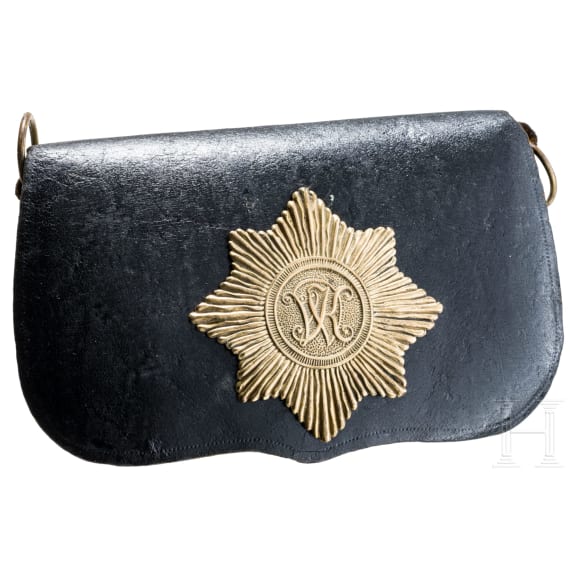 A cartouche box of the Kurhessian cavalry, first half of the 19th century