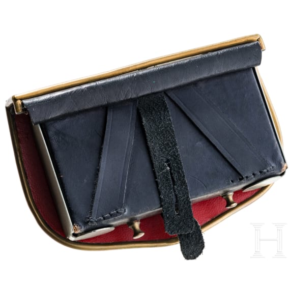 A cartouche box for officers of the Mecklenburg Dragoon Regiments Nos. 17 and 18