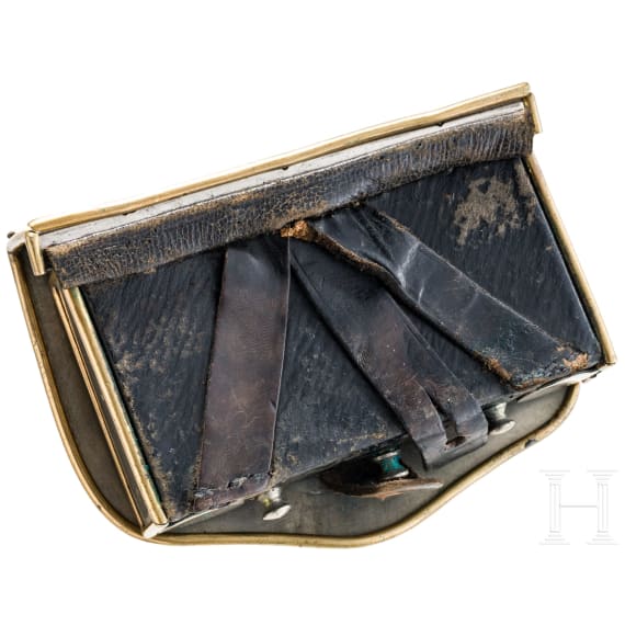 A cartouche box for officers of the Mecklenburg Dragoon Regiments Nos. 17 and 18