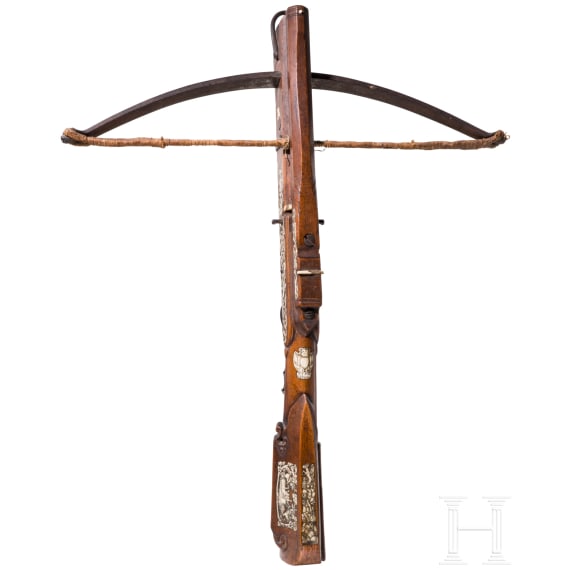 A German Kulissenschnepper or slurbow, Halle, dated 1718