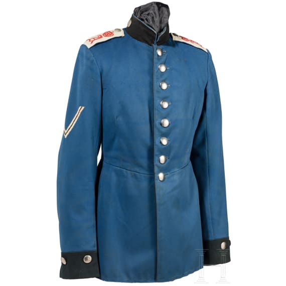 A tunic for enlisted men in the Oldenburg Dragoon Regiment No. 19, circa 1900