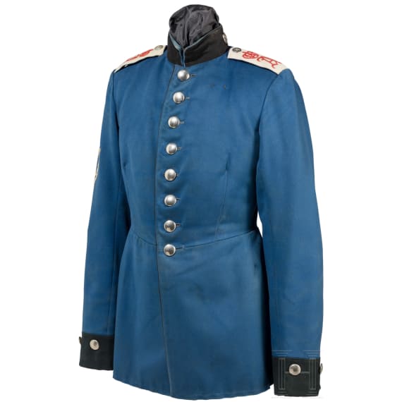 A tunic for enlisted men in the Oldenburg Dragoon Regiment No. 19, circa 1900