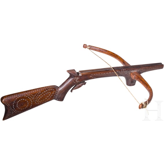 A wooden crossbow, Balkans, 19th century
