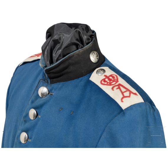 A tunic for enlisted men in the Oldenburg Dragoon Regiment No. 19, circa 1900