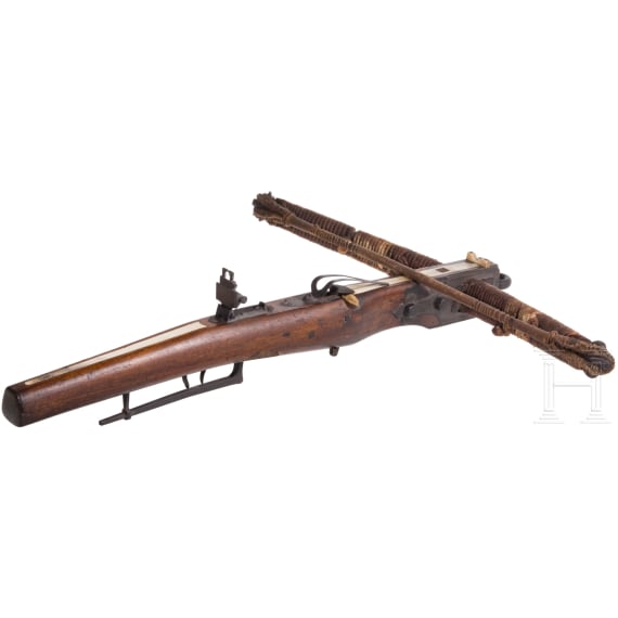 A heavy Bavarian target crossbow, end of 19th century
