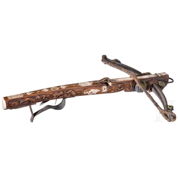 A Saxon crossbow, historicism, in the style of circa 1730