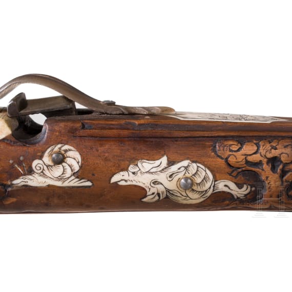 A Saxon crossbow, historicism, in the style of circa 1730