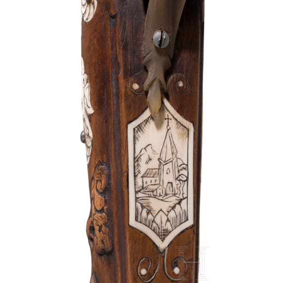 A Saxon crossbow, historicism, in the style of circa 1730