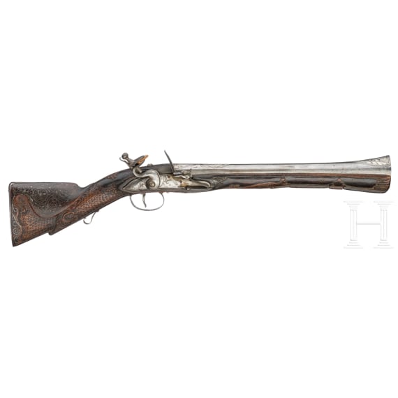 A Balkan Turkish flintlock blunderbuss, first half of the 19th century