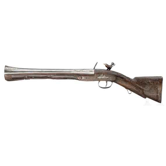 A Balkan Turkish flintlock blunderbuss, first half of the 19th century