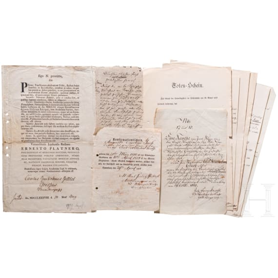 King Friedrich Wilhelm II of Prussia (1770 - 1840) - a signed promotion document for Carl Wilhelm Grosse of Naumburg, dated 1817