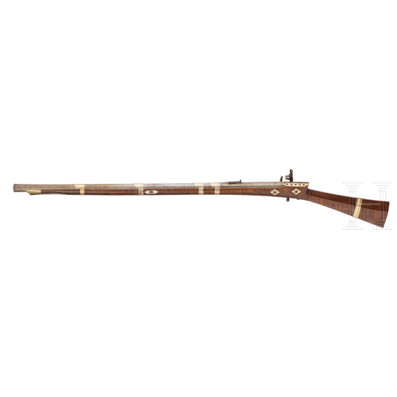 An Ottoman miquelet lock rifle (tufek), circa 1800