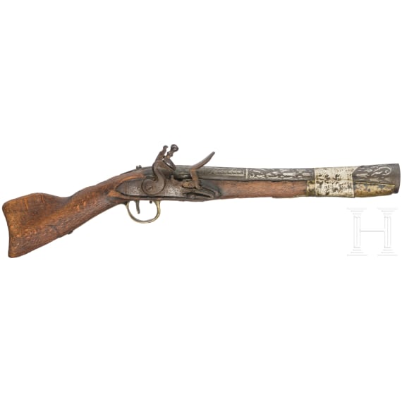 An Ottoman flintlock tromblon pistol, 1st half of the 19th century