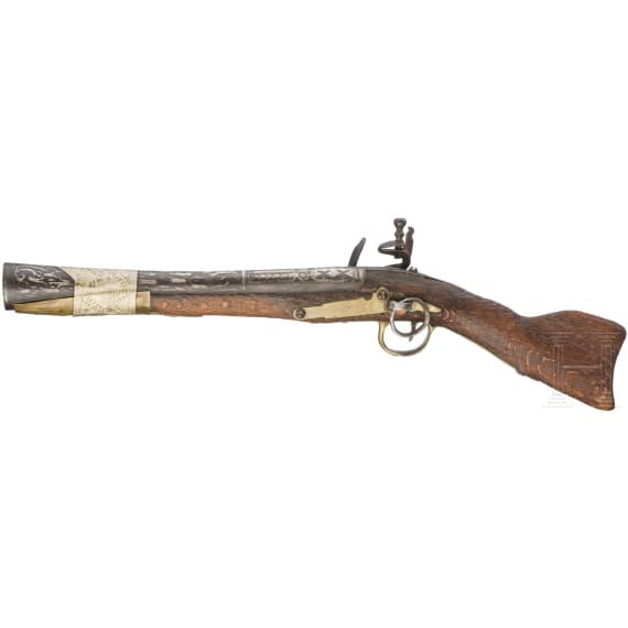 An Ottoman flintlock tromblon pistol, 1st half of the 19th century