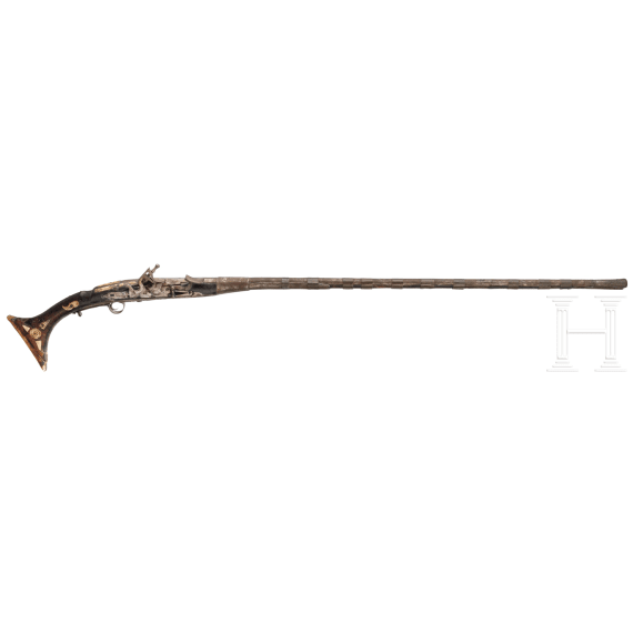 A Moroccan flintlock rifle, mid-19th century