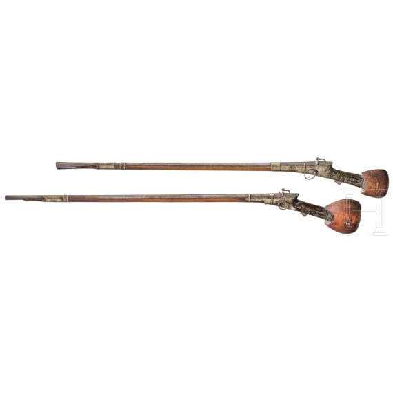 Two matchlock rifles, Yemen, 19th century