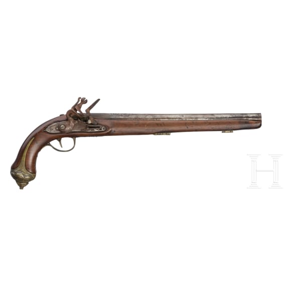 Two oriental flintlock pistols, circa 1800