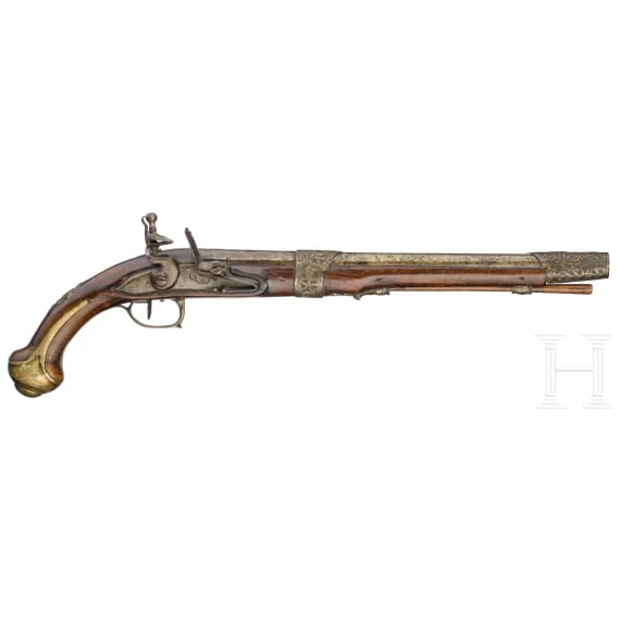Two oriental flintlock pistols, circa 1800