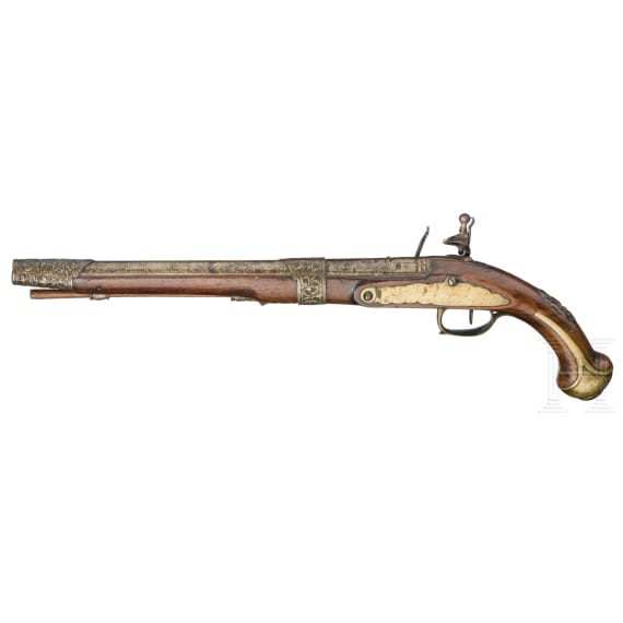 Two oriental flintlock pistols, circa 1800