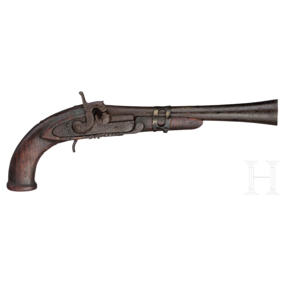 Three oriental percussion pistols, second half of the 19th century.