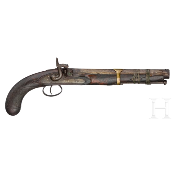Three oriental percussion pistols, second half of the 19th century.