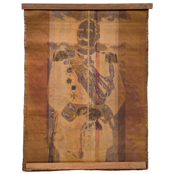 Emperor Wilhelm II - a portrait tapestry after a painting of Robert Hahn 1911