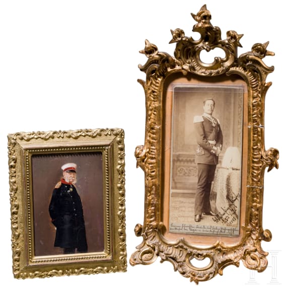 Two Hohenzollern portraits, dated 1885 and 1886
