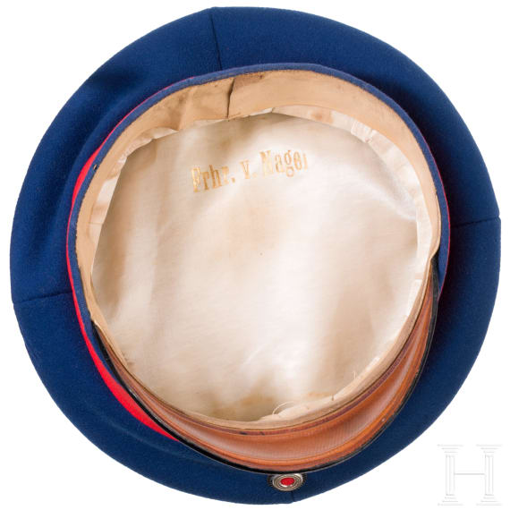 A visor cap for officers of the Prussian army, circa 1900