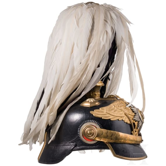 A helmet for a Prussian general, with parade plume, from 1897 onwards