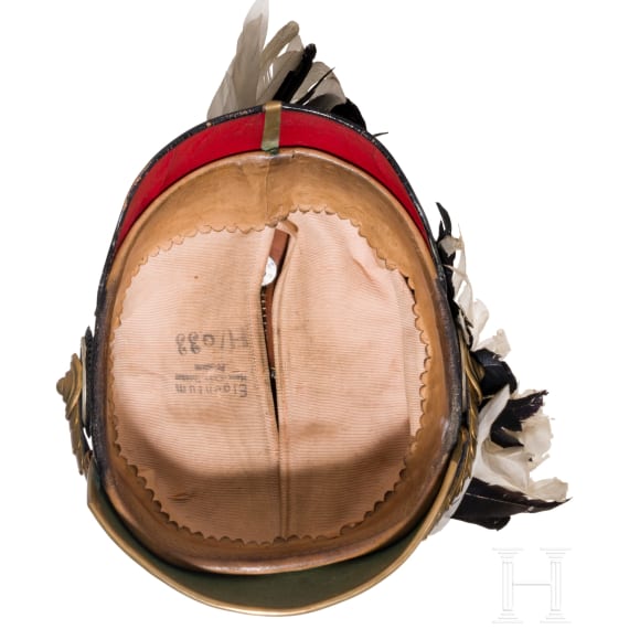 A helmet for a Prussian general, with parade plume, from 1897 onwards