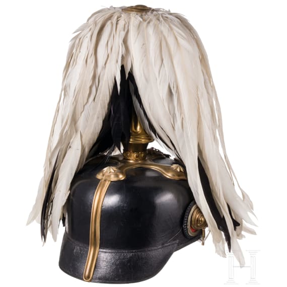 A helmet for a Prussian general, with parade plume, from 1897 onwards
