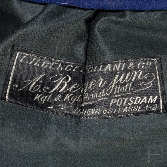 An overcoat for Prussian officers, dated 1911
