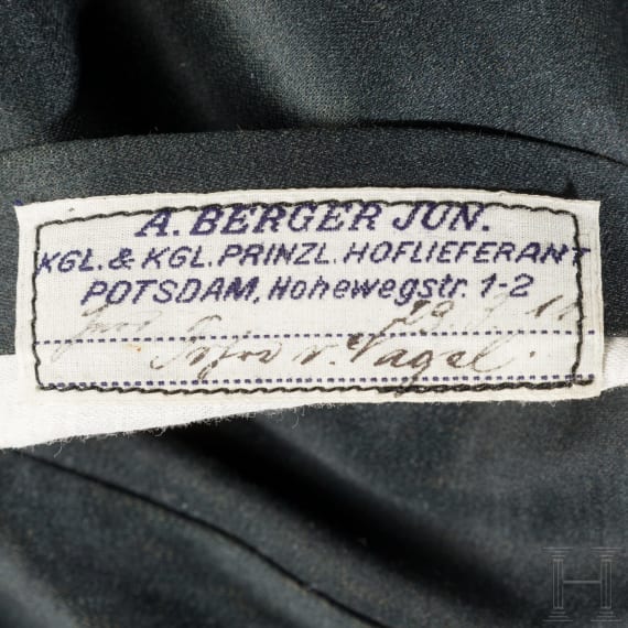 An overcoat for Prussian officers, dated 1911