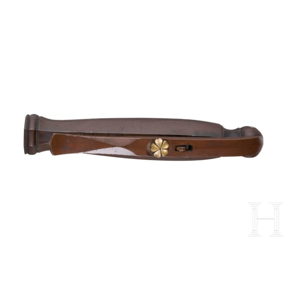 A Japanese bronze miniature Handgun, late Edo-Period