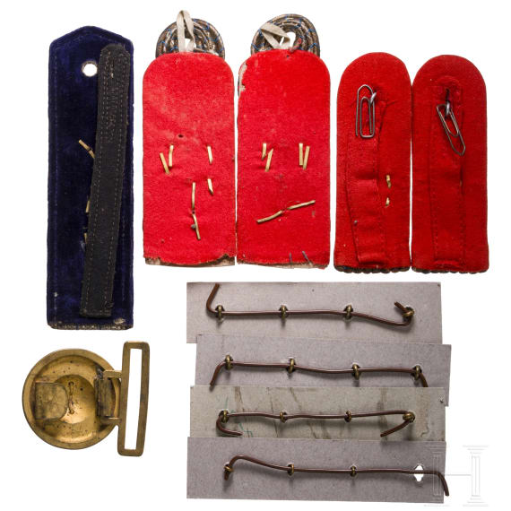 A small collection of insignias, circa 1900